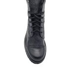 Ghete vara din piele bizonata Liana Black