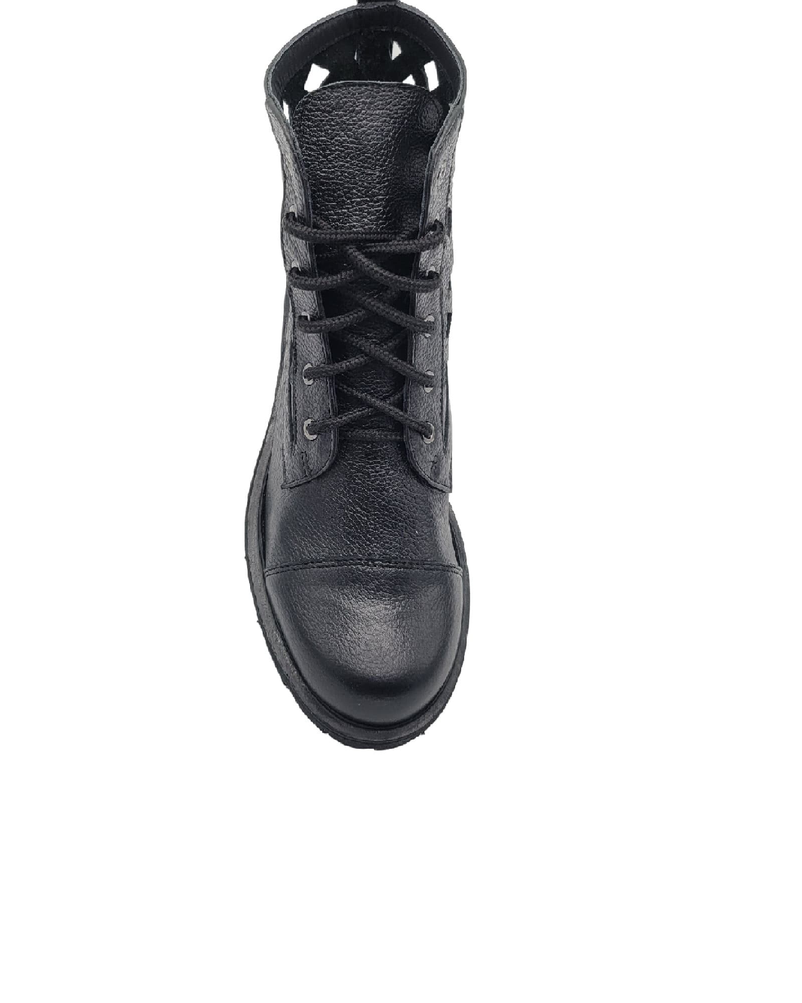 Ghete vara din piele bizonata Liana Black