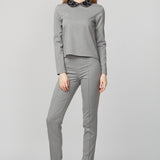 Pantaloni gri conici