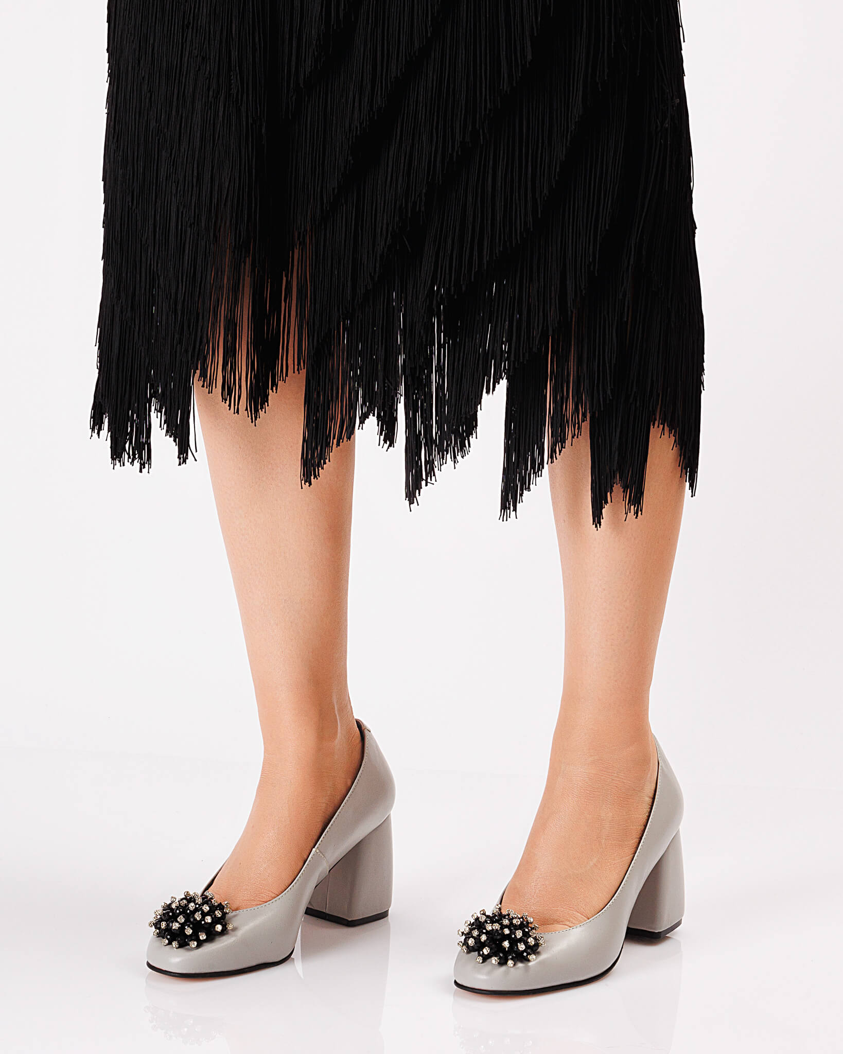 Pantofi cu accesoriu Marina Grey