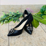 Pantofi cu accesoriu modern PF0245-3 negru