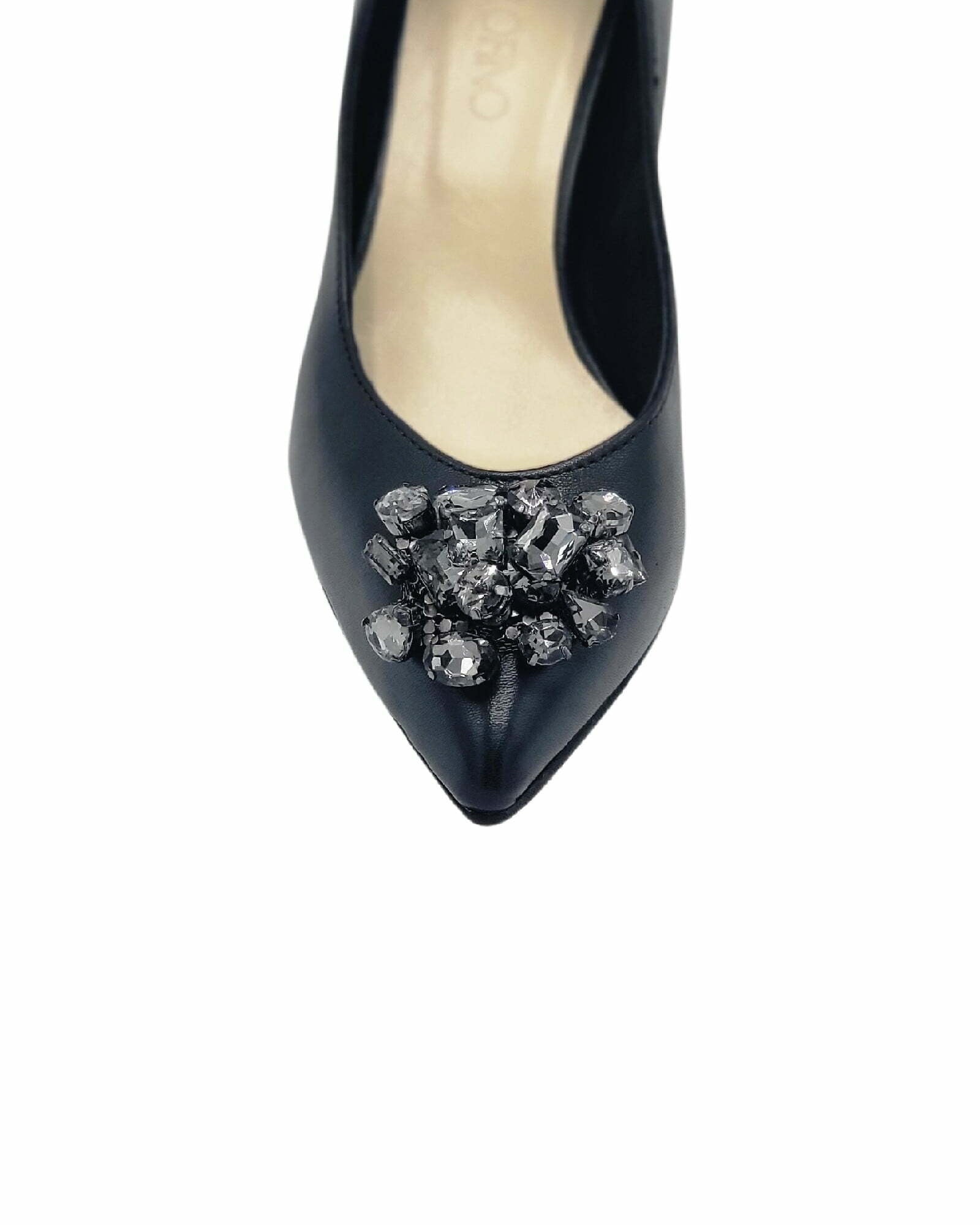 Pantofi cu accesoriu modern PF0245-3 negru