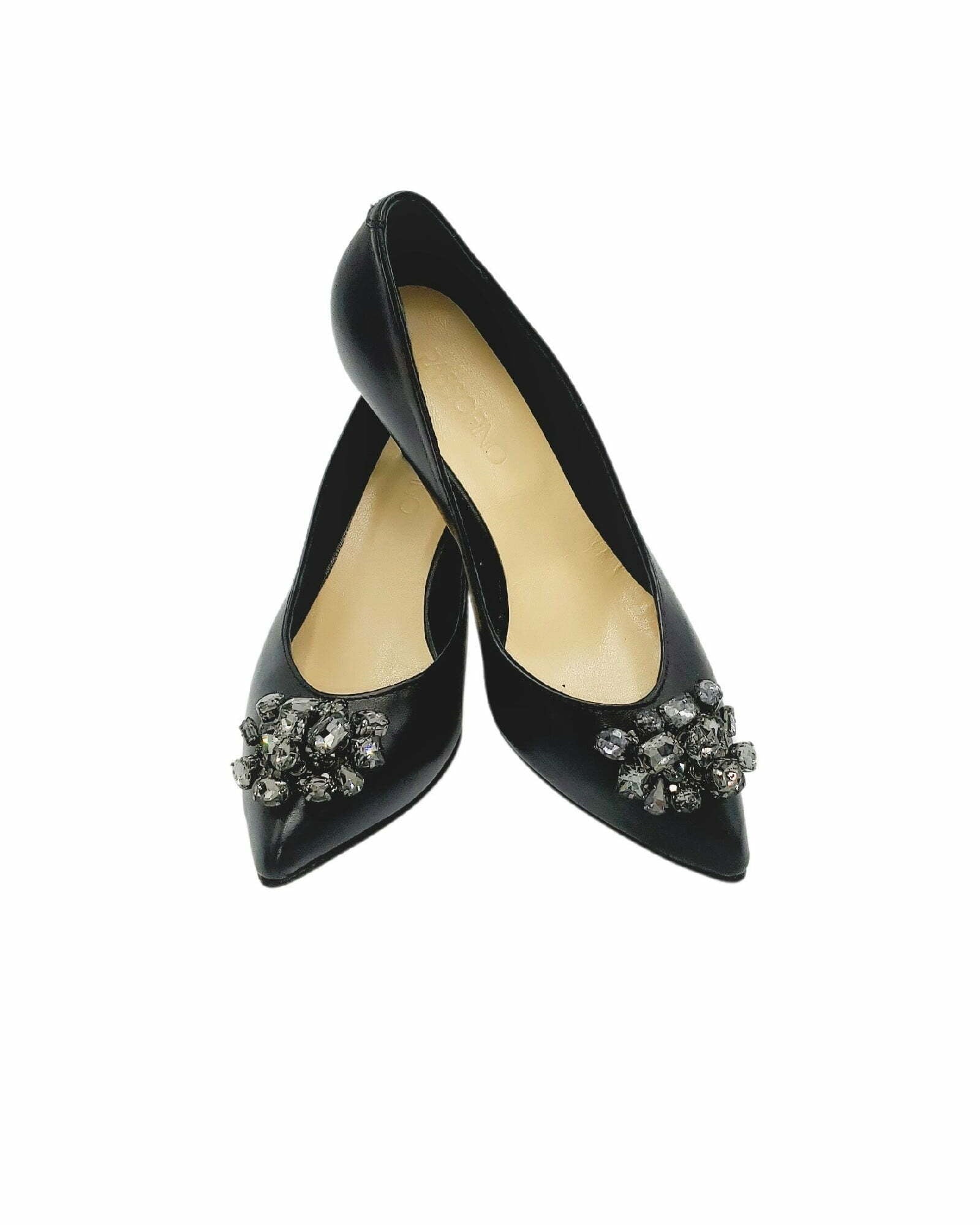 Pantofi cu accesoriu modern PF0245-3 negru