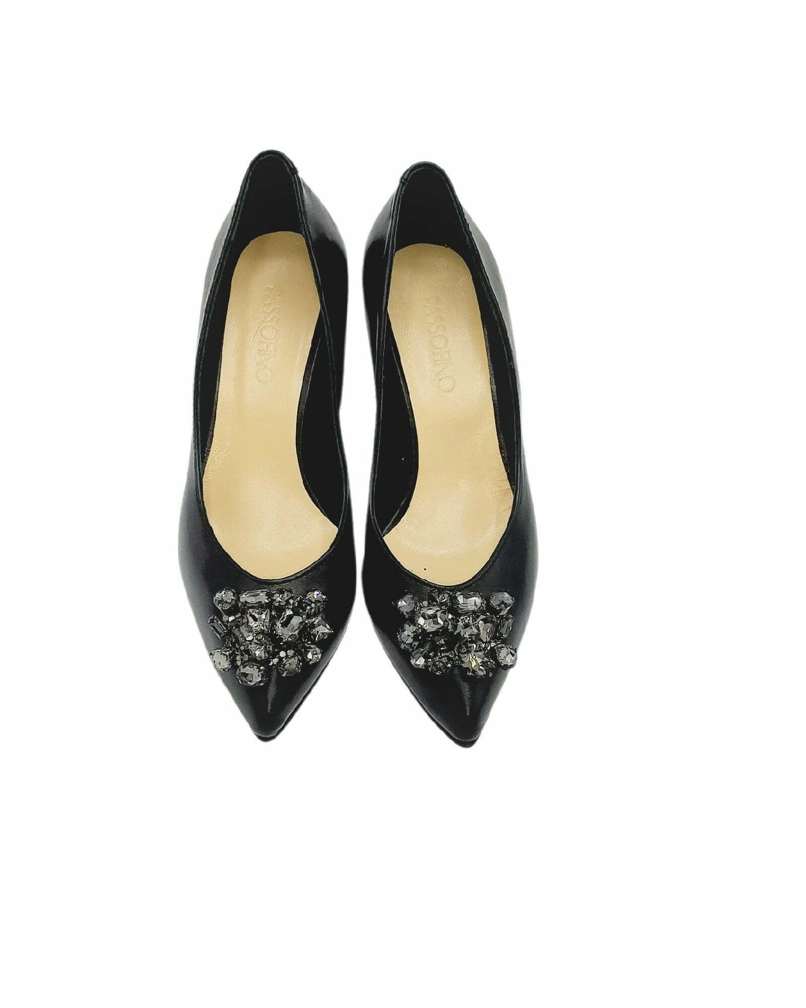 Pantofi cu accesoriu modern PF0245-3 negru