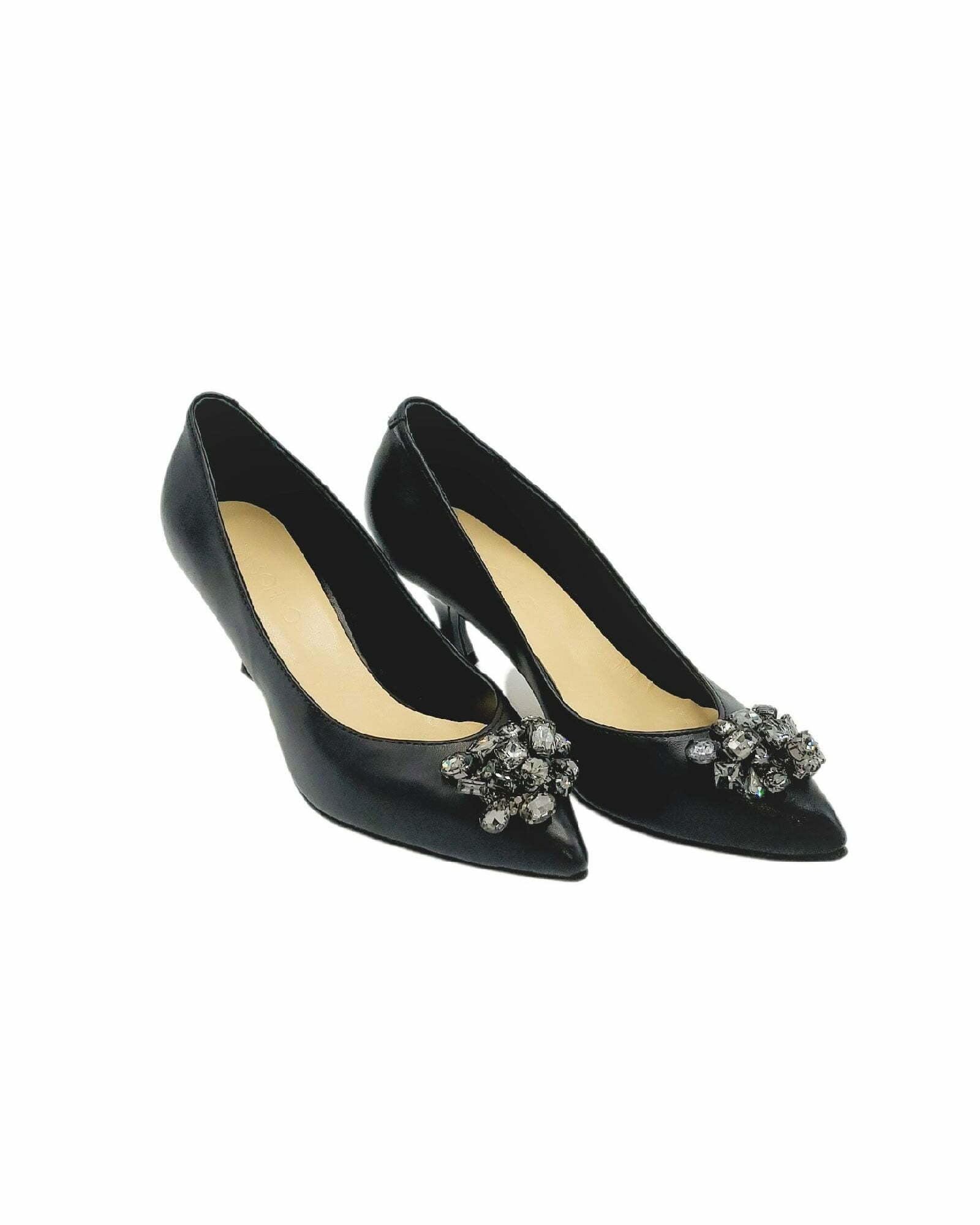 Pantofi cu accesoriu modern PF0245-3 negru