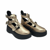 Pantofi cu catarame PF261-6 auriu