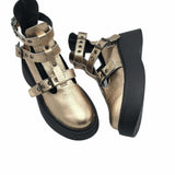Pantofi cu catarame PF261-6 auriu