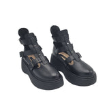 Pantofi cu catarame PF261-6 negru