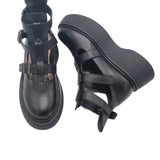 Pantofi cu catarame PF261-6 negru