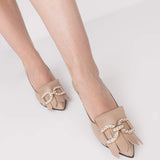 Pantofi cu toc jos Geraldine cappuccino