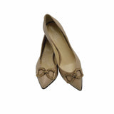 Pantofi cu toc jos PF0245-2 cappuccino