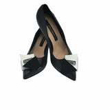 Pantofi cu toc jos si fundita PF0245 negru