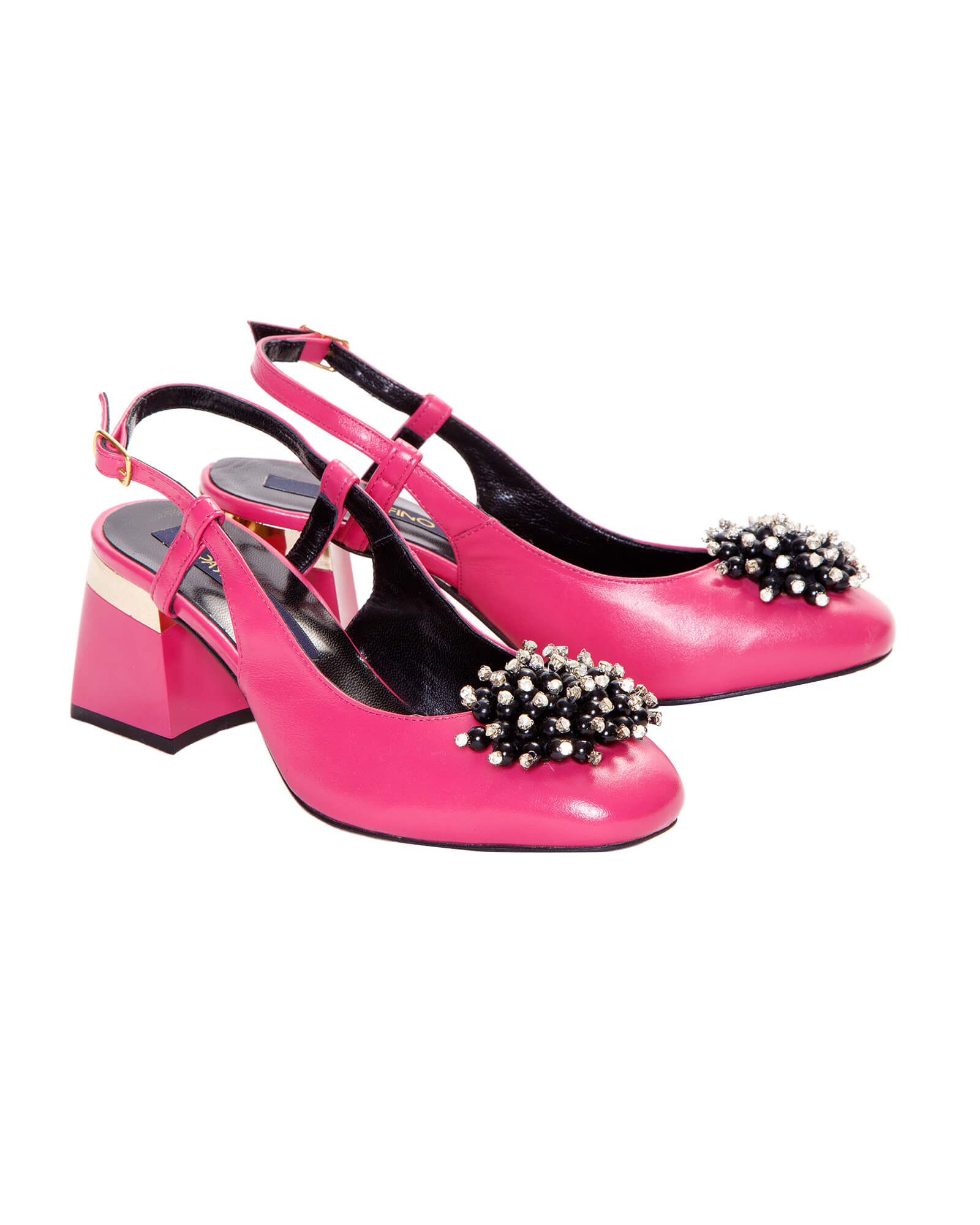 Pantofi decupati cu accesoriu Paris