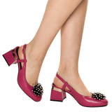 Pantofi decupati cu accesoriu Paris