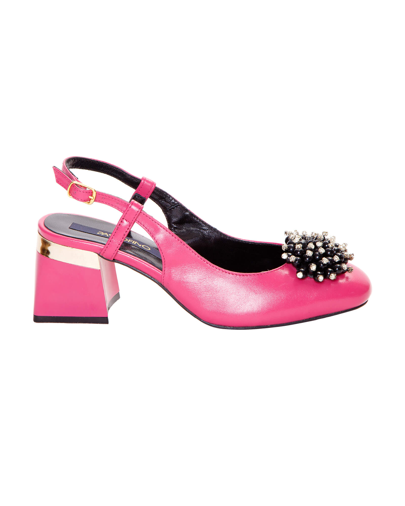 Pantofi decupati cu accesoriu Paris