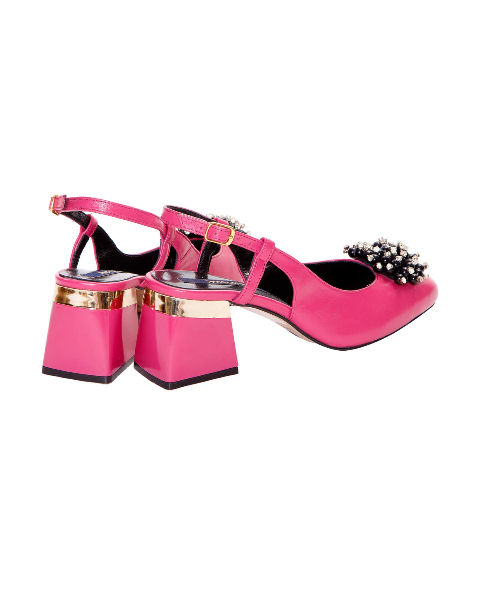 Pantofi decupati cu accesoriu Paris