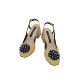 Pantofi decupati cu accesoriu Paris Yellow