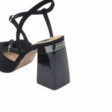 Pantofi decupati din piele intoarsa VenusBlack