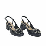 Pantofi decupati din piele lacuita Paris Black
