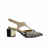 Pantofi decupati din piele soft Pf456-3 bej