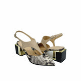 Pantofi decupati din piele soft Pf456-3 bej
