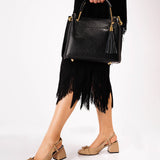 Pantofi din piele cu accesorii Emily cappuccino