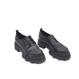 Pantofi din piele cu presaj Medellin Black