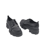 Pantofi din piele cu presaj Medellin Black
