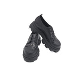 Pantofi din piele cu presaj Medellin Black