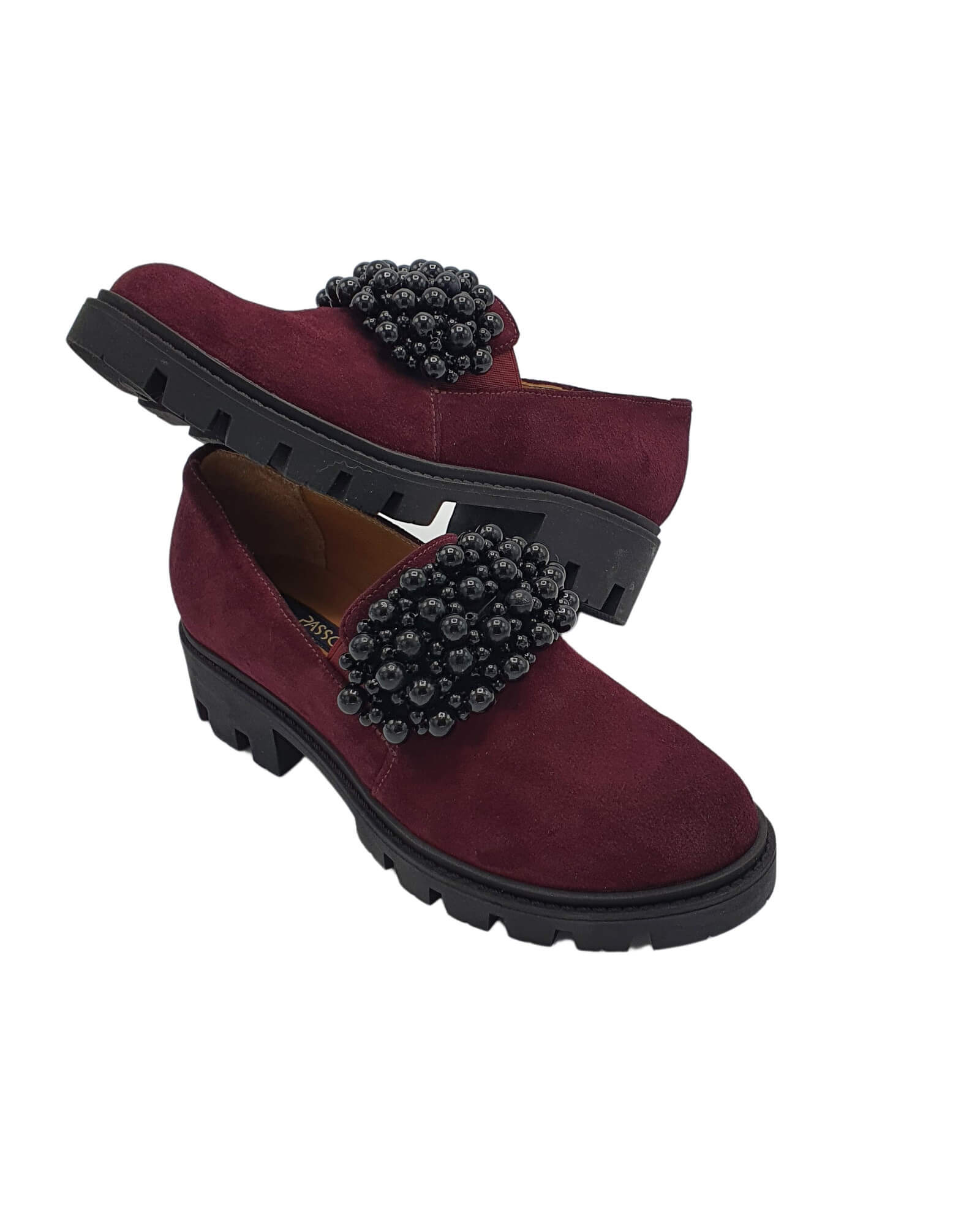 Pantofi din piele intoarsa Anya