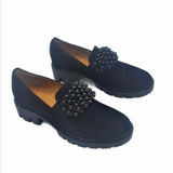 Pantofi din piele intoarsa AnyaBlack