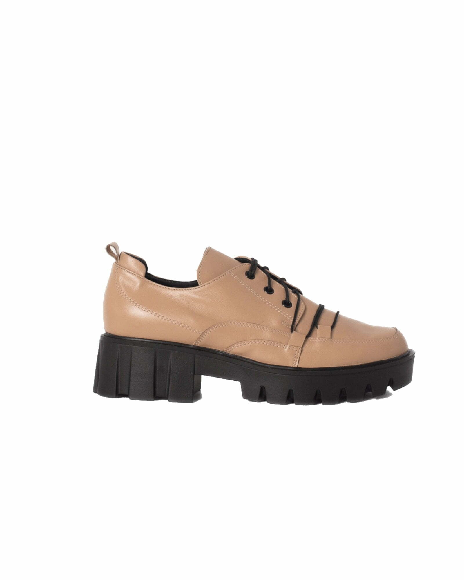 Pantofi din piele Nastasia Cappuccino