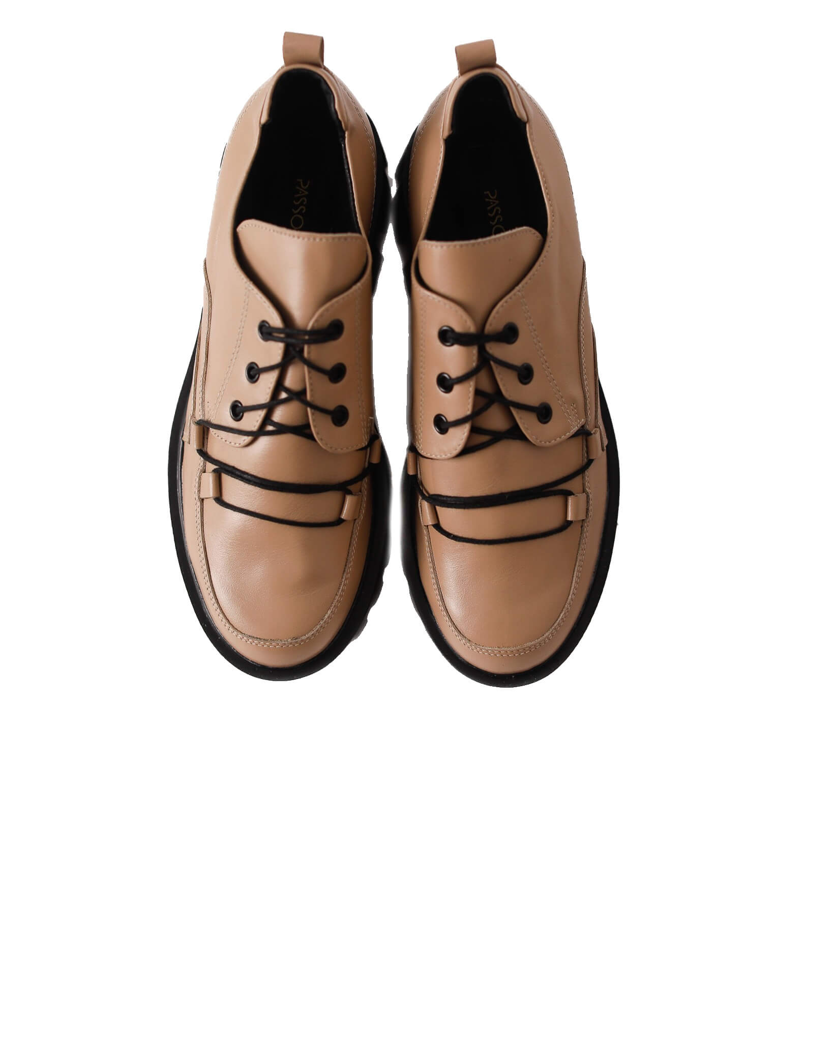 Pantofi din piele Nastasia Cappuccino