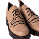 Pantofi din piele Nastasia Cappuccino