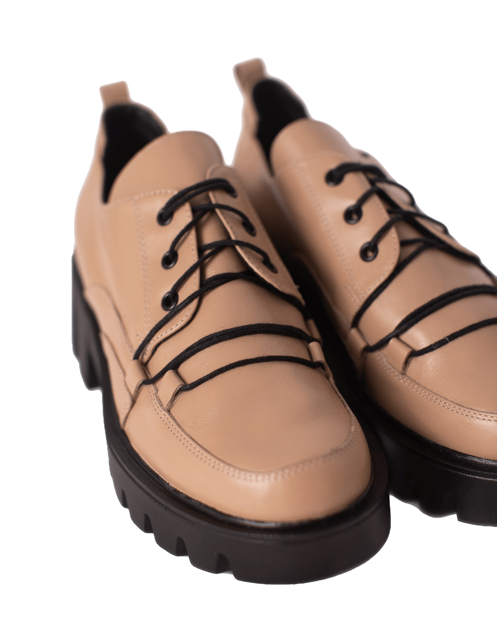 Pantofi din piele Nastasia Cappuccino