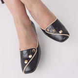 Pantofi din piele presaj Orleans Black