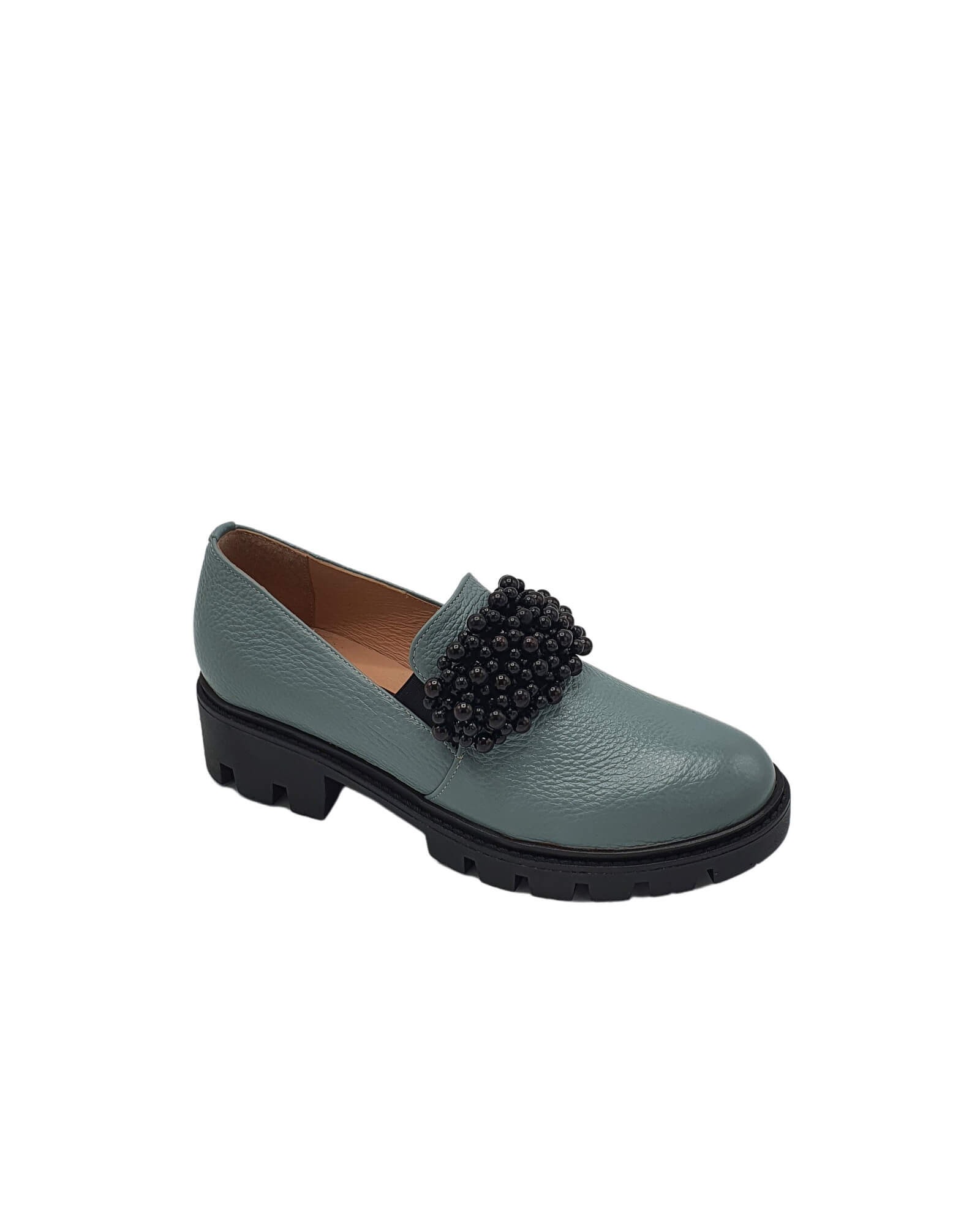 Pantofi din piele soft Anya Mint