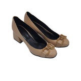 Pantofi din piele soft cu accesorii Nicole cappuccino