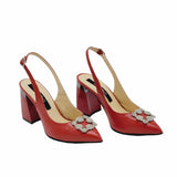 Pantofi eleganti cu accesoriu CybeleRed