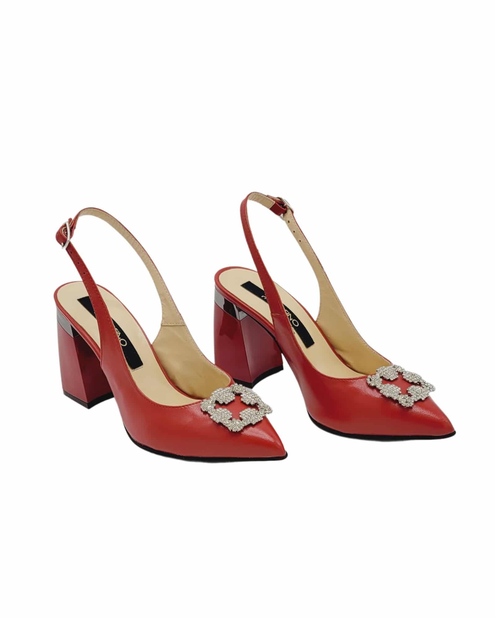Pantofi eleganti cu accesoriu CybeleRed