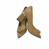 Pantofi eleganti cu accesoriu PF309-12 cappuccino