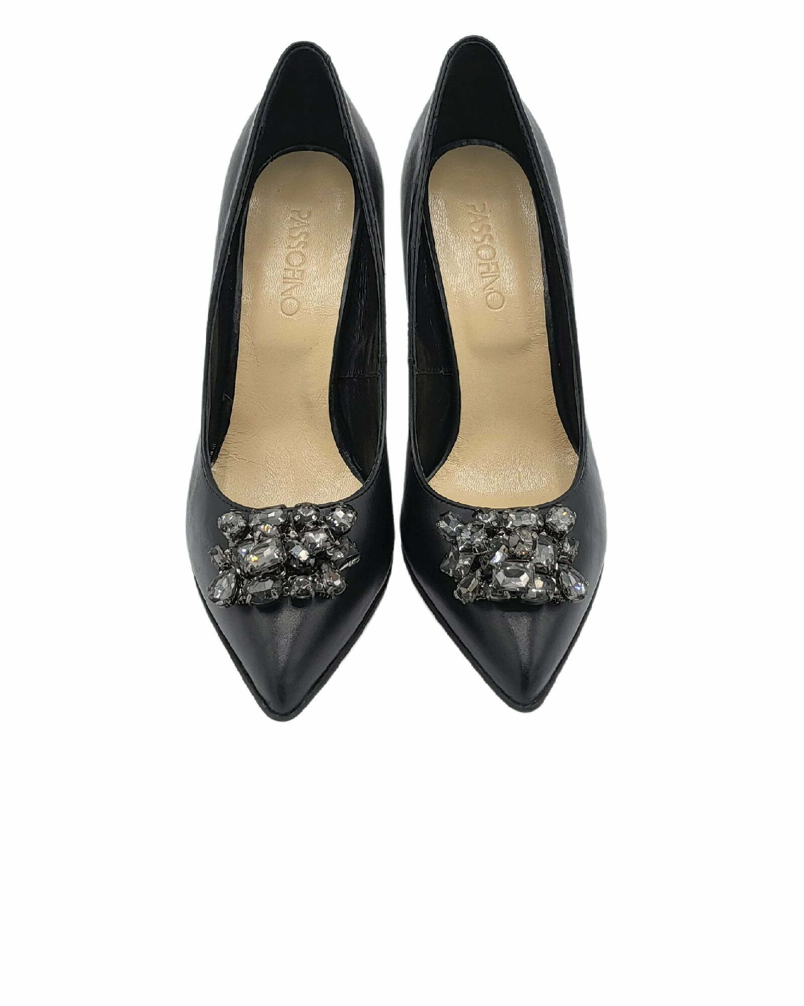 Pantofi eleganti cu accesoriu PF309-12 negru