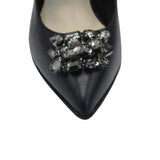Pantofi eleganti cu accesoriu PF309-12 negru
