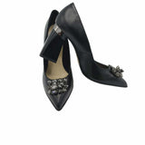 Pantofi eleganti cu accesoriu PF309-12 negru