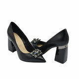 Pantofi eleganti cu accesoriu PF309-12 negru