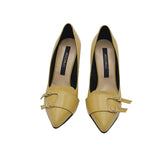 Pantofi eleganti cu doua catarame Venetia Yellow