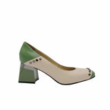 Pantofi eleganti cu tinte Karla Bej&Olive