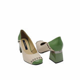 Pantofi eleganti cu tinte Karla Bej&Olive