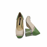 Pantofi eleganti cu tinte Karla Bej&Olive