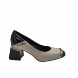 Pantofi eleganti cu tinte Karla Grey&Black